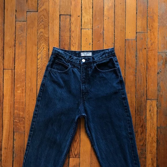 Vintage 80s Guess Jeans Georges Marciano Design Women Dark Blue High Waist Jeans - Picture 2 of 4